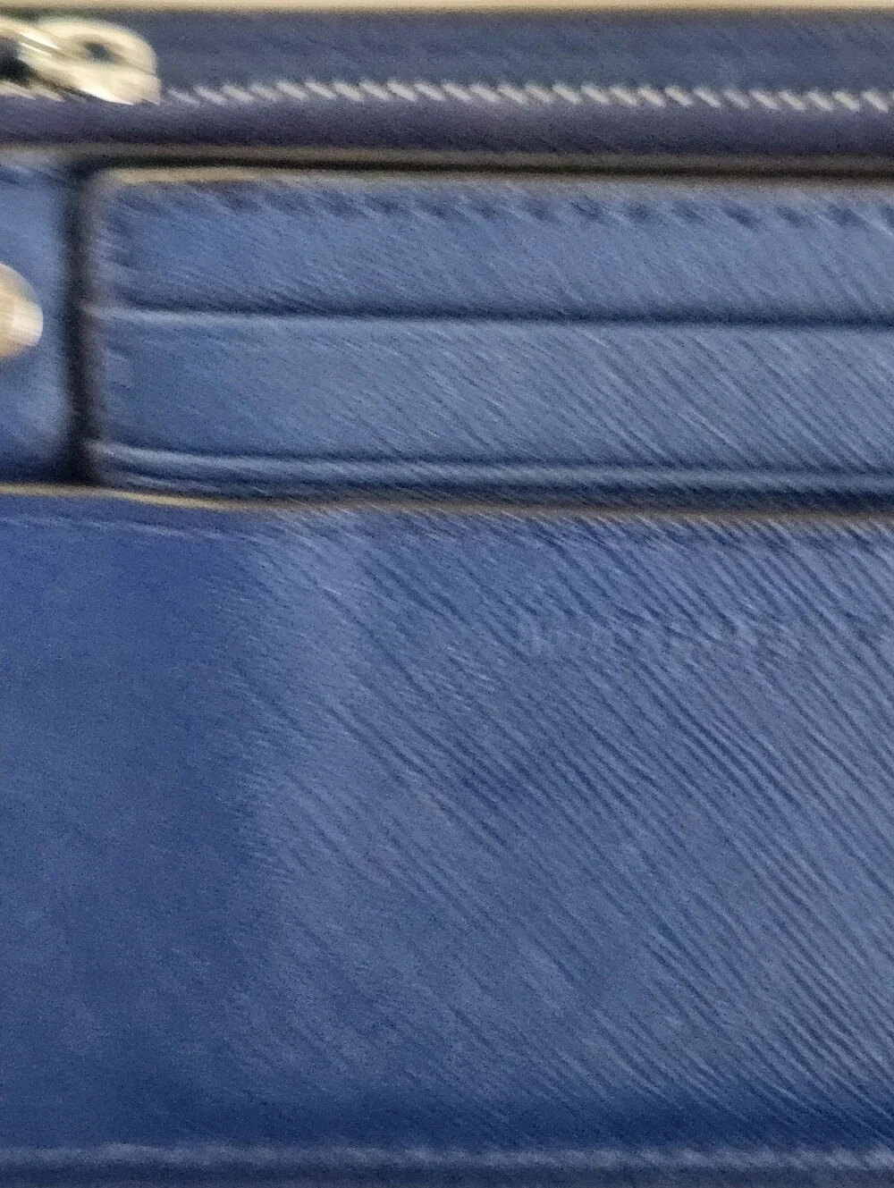 Michael Kors Jet Set Travel Saffiano Leather Bifold Zipper Wallet Blue